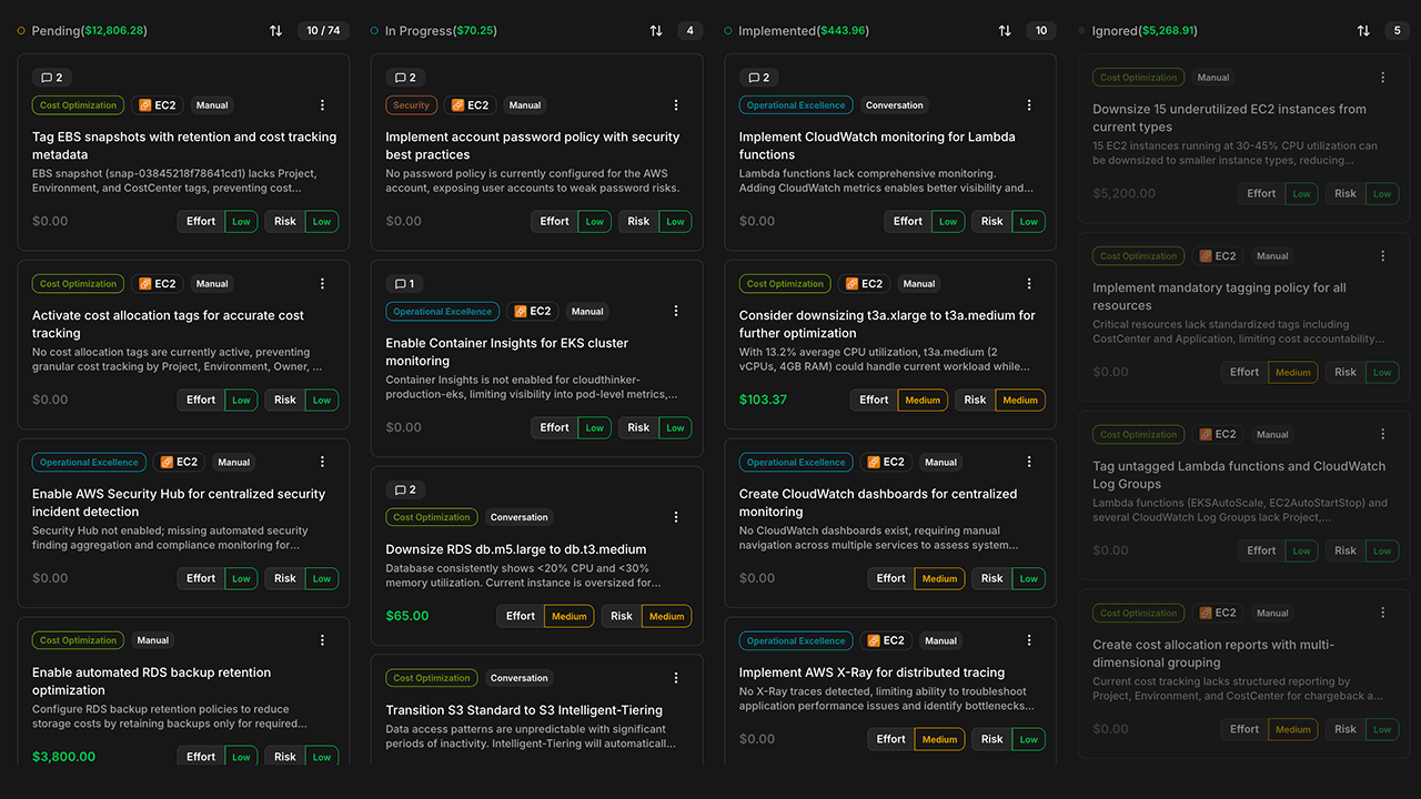 AI-Powered Cloud Assessment Dashboard